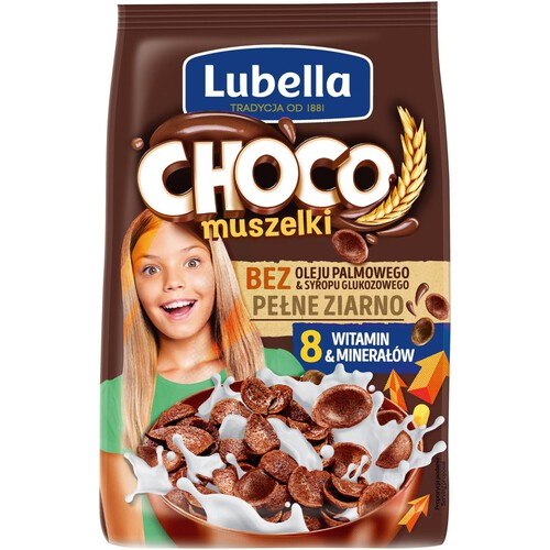 Mlekołaki Choco muszelki Lubella 500 g