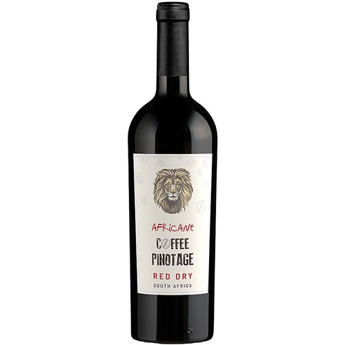 Wino południowoafrykańskie czerwone wytrawne Coffee Pinotage alk. 13,0% obj. Africant 750 ml