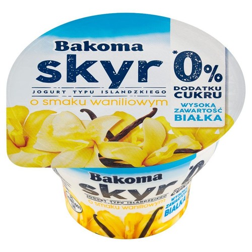 Skyr jogurt typu islandzkiego o smaku waniliowym Bakoma 150 g