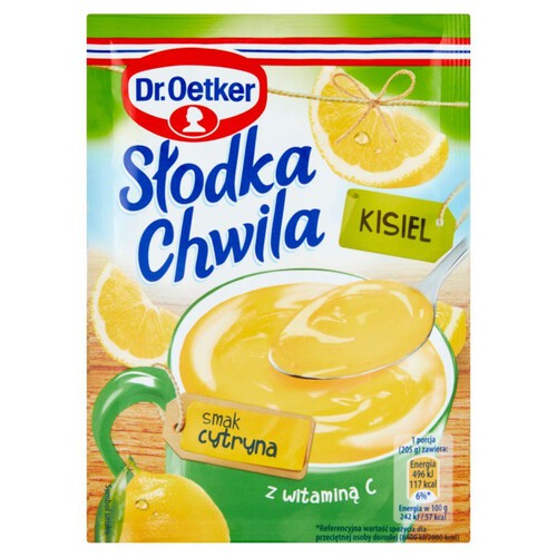 Słodka chwila kisiel o smaku cytrynowym z witaminą C  Dr. Oetker 30 g