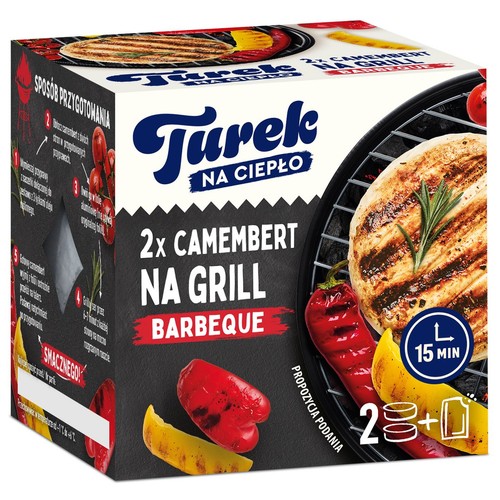 Camembert naturalny z posypką paprykową BBQ Turek 205 g