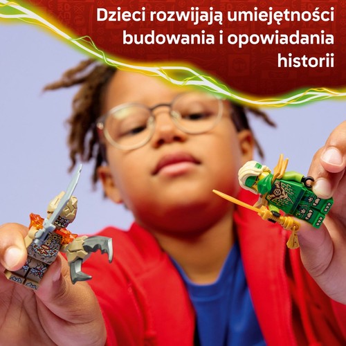 Zabawka NINJAGO® Lloyd kontra ziemny potwór na spinnerze 71850 LEGO 1 sztuka