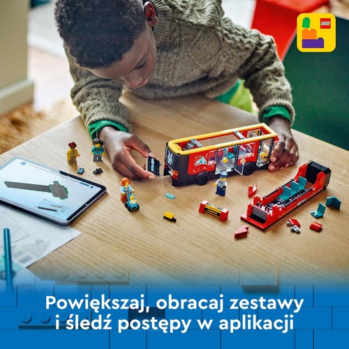 City Czerwony, piętrowy autokar 60407 LEGO 1 sztuka
