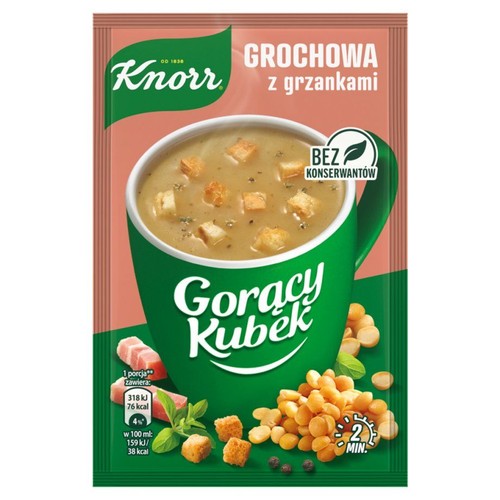 Gorący kubek grochowa z grzankami Knorr 21 g