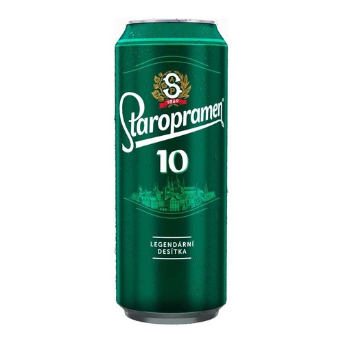 Piwo czeskie Dziesiątka alk. 4,3% obj. Staropramen 500 ml