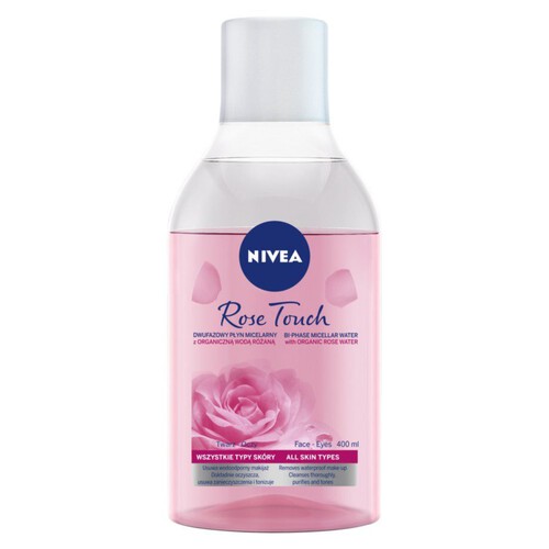 Płyn micelarny dwufazowy z wodą różaną NIVEA 400 ml