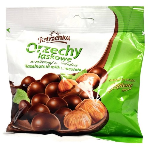 Orzechy laskowe w mlecznej czekoladzie Jutrzenka 80 g