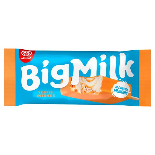 Lody śmietankowe w polewie o smaku toffi  Big Milk 100 ml