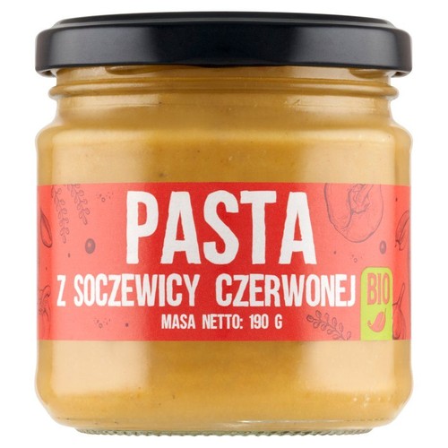 BIO Pasta z soczewicy czerwonej BioLife 190 g