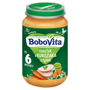 Rosołek z kurczaka z ryżem po 6. miesiącu BoboVita 190 g