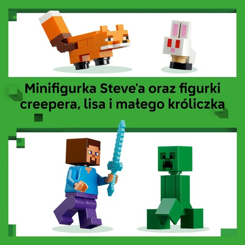 Minecraft® Przygoda Steve’a w tajdze 21583, prezent dla graczy LEGO 1 sztuka