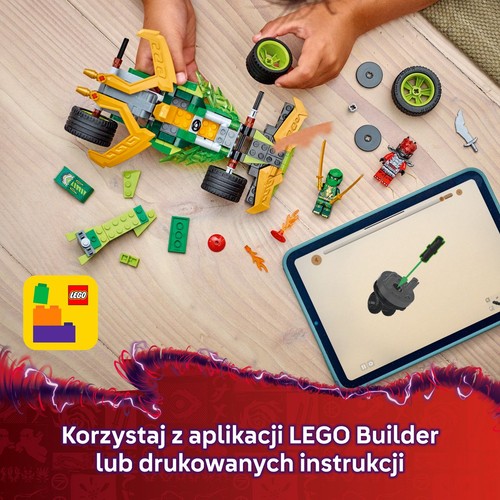 NINJAGO® Samochód wyścigowy Lloyda z napędem typu pull-back 71828 LEGO 1 sztuka
