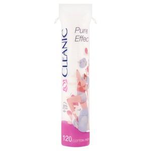 Płatki kosmetyczne pure effect Cleanic 120 sztuk