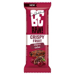 Baton Crispy Fruit o smaku wiśnia - kakao Be Raw!  40 g