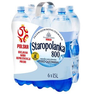 Naturalna woda mineralna lekko gazowana 800 Staropolanka 6 x 1,5 l