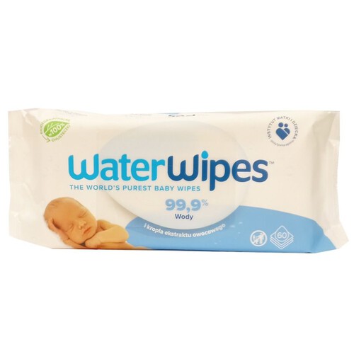 Chusteczki nawilżane  biodegradowalne  WaterWipes 60 sztuk