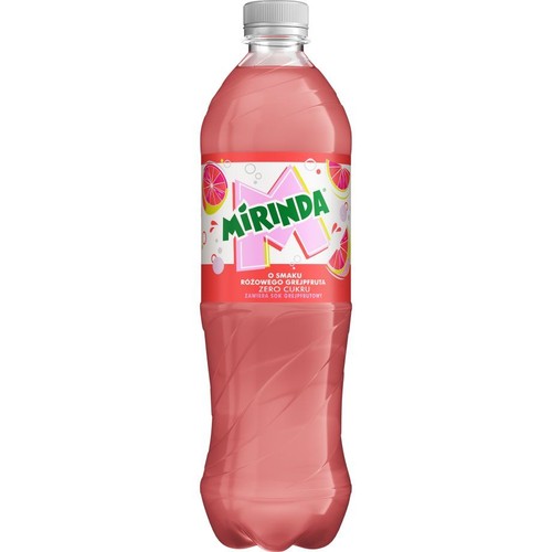 Napój gazowany o smaku różowego grejpfruta bez cukru Mirinda 850 ml