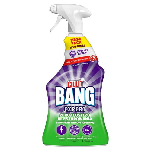 Spray do czyszczenia Expert Zero tłuszczu bez szorowania Cillit Bang  900 ml
