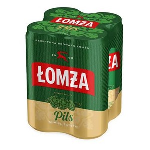 Piwo jasne pełne, pasteryzowane Łomża 4 X 500 ml