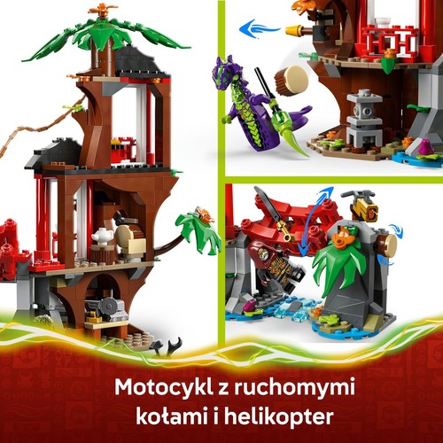 NINJAGO® Bitwa ninja: domek na drzewie z pojazdami 71857 LEGO 1 sztuka