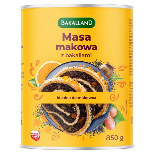 Masa makowa z bakaliami Bakalland 850 g