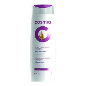 Szampon expert strenght + z argininą do włosów wrażliwych Cosmia 400 ml
