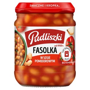 Fasolka w sosie pomidorowym  Pudliszki 450 g
