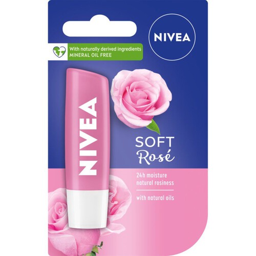 Pielęgnująca pomadka do ust Soft Rose NIVEA 1 sztuka