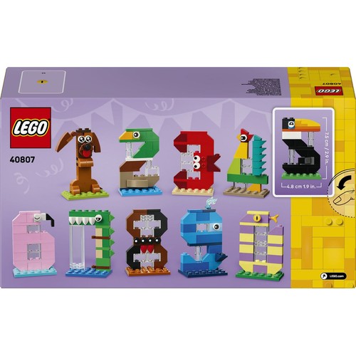 Urodzinowe cyferki 40807 LEGO 1 sztuka