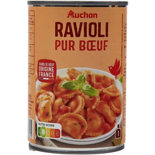 Ravioli z wołowiną  Auchan 400 g