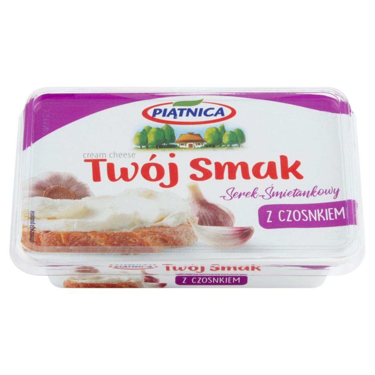 Twój Smak serek śmietankowy z czosnkiem Piątnica 135 g