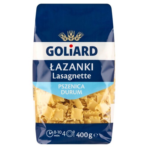 Makaron Łazanki z pszenicy durum Goliard 400 g