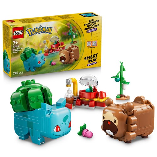 Pokémon SMART Pla: Bulbasaur i Bidoof z krzewem jagody 72155 LEGO 1 sztuka