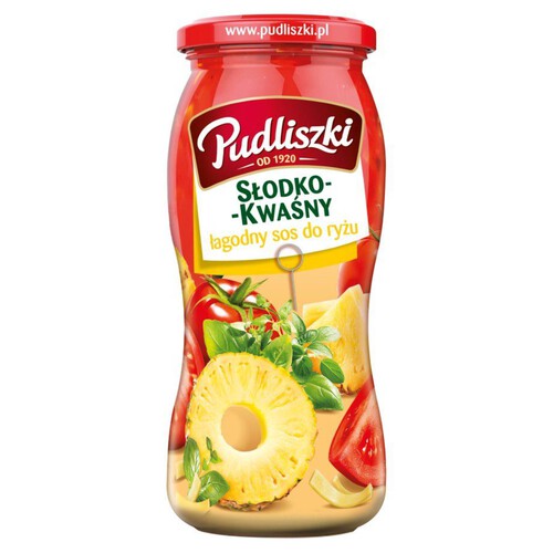 Sos słodko-kwaśny łagodny do ryżu Pudliszki 500 g