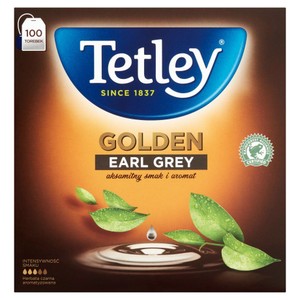 Herbata czarna Golden Earl Grey   Tetley 100 torebek