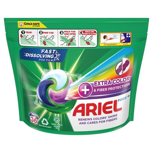 Kapsułki do prania Extra color Ariel 36 kapsułek