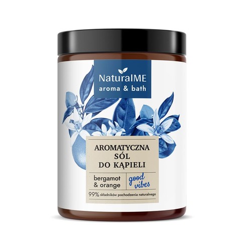 Aromatyczna sól do kąpieli bergamot & orange NaturaIME 460 g
