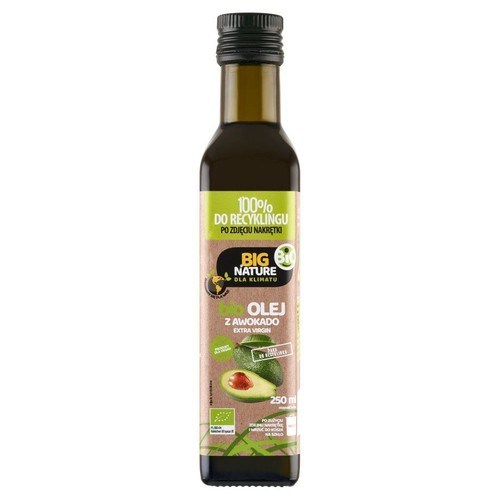 BIO Olej z avocado tłoczony na zimno Big Nature 250 ml