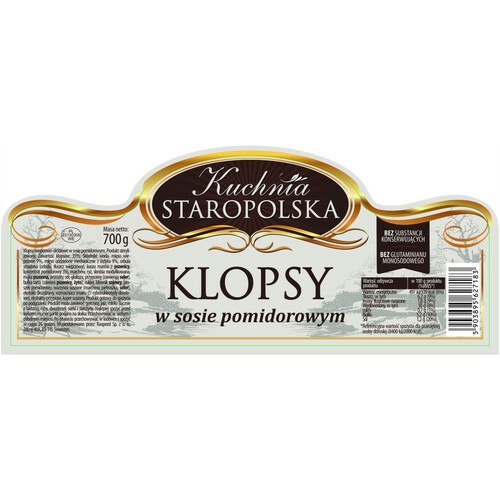 Klopsy w sosie pomidorowym Kuchnia Staropolska 700 g