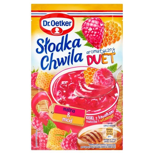 Słodka chwila kisiel o smaku maliny i miodu Dr.Oetker 31 g