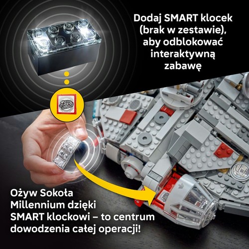Star Wars SMART Play: Sokół Millennium 75426 LEGO 1 sztuka