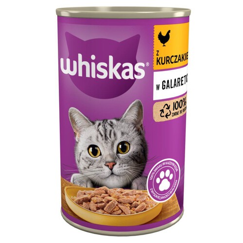 Karma mokra z kurczakiem w galarecie dla kota Whiskas 400 g