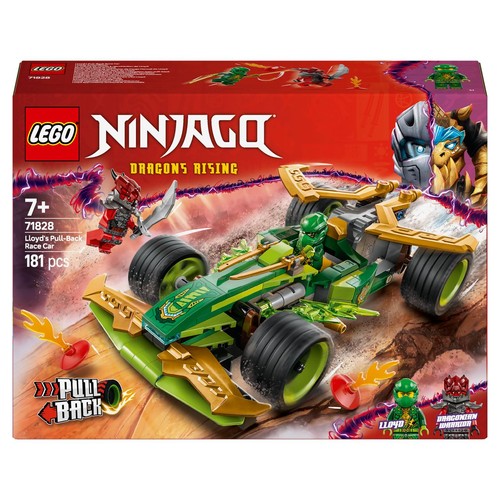 NINJAGO® Samochód wyścigowy Lloyda z napędem typu pull-back 71828