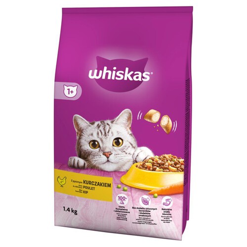 Karma sucha z kurczakiem dla kota Whiskas 1,4 kg