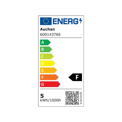 Żarówka E14 40W przezroczysta barwa zimna Auchan 3 sztuki