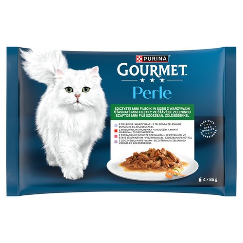 Pełnoporcjowa karma dla dorosłych kotów Gourmet 4 x 85 g