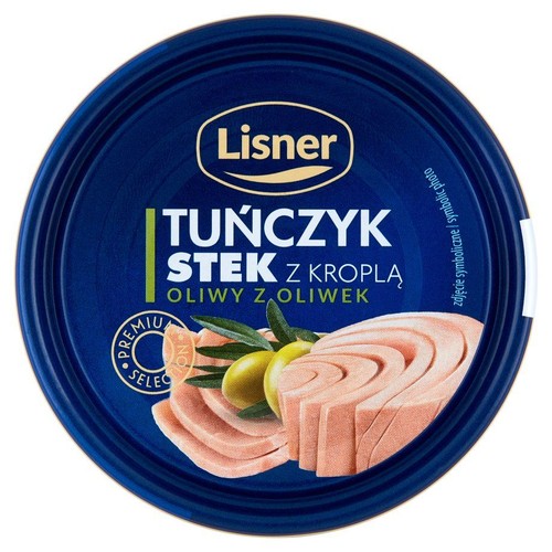 Tuńczyk stek z kroplą oliwy z oliwek Lisner 120 g