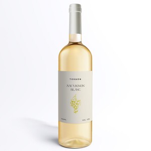 Wino Sauvignon Blanc białe półwytrawne   Torbon 750 ml