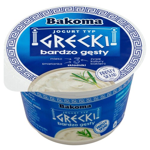 Jogurt naturalny typ grecki Bakoma 170 g