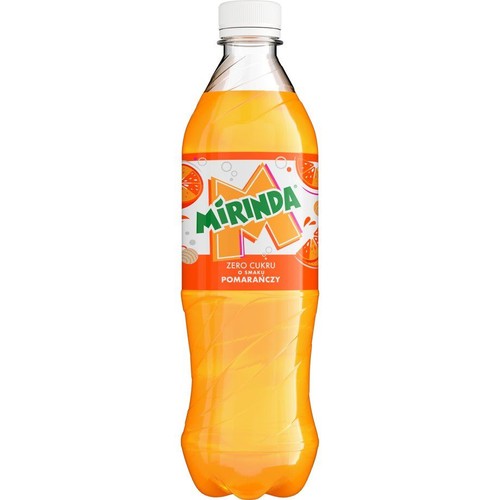 Napój gazowany Zero Cukru o smaku pomarańczowym Mirinda 500 ml